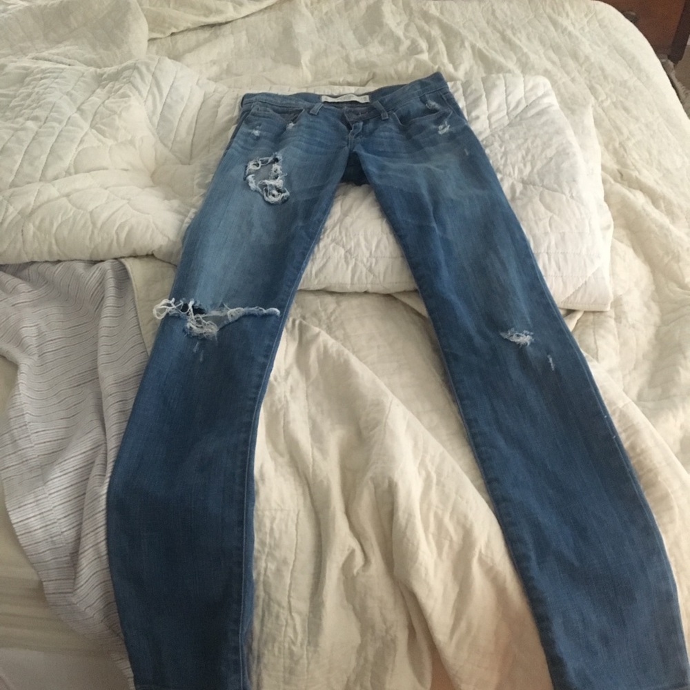 Abercrombie Beach Distressed Jeans